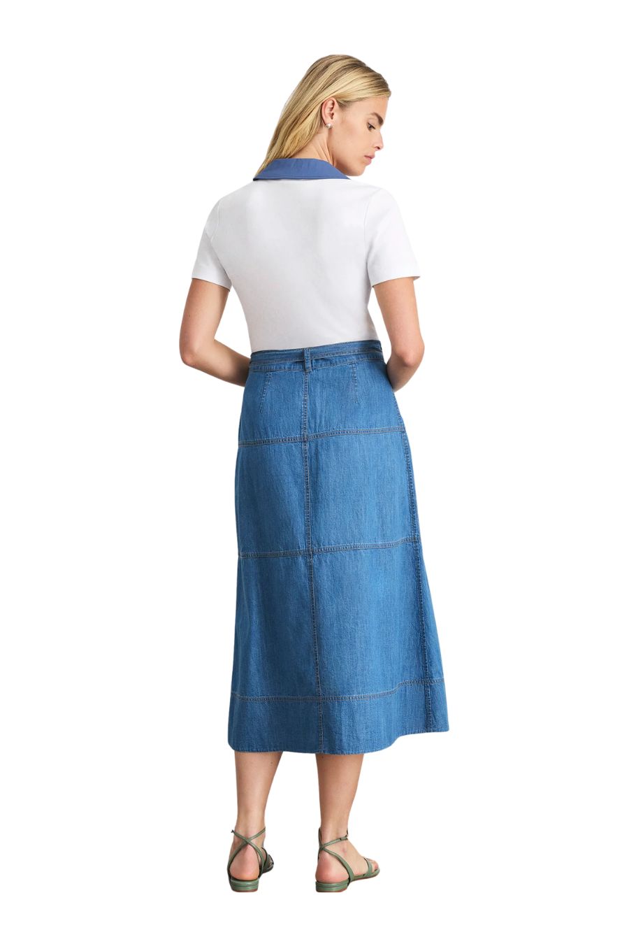 Hudley Skirt in Medium Indigo Blue