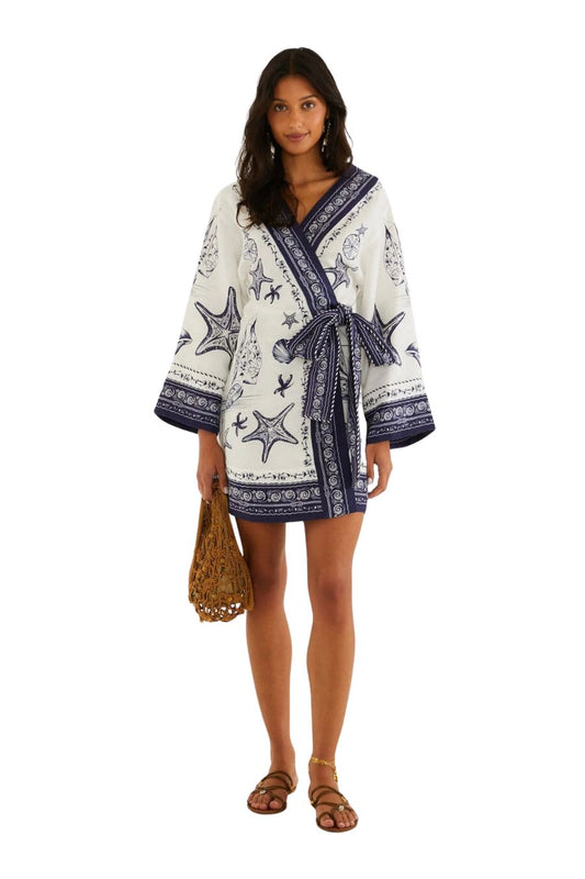 Coast Scarf Mini Dress in Off-White