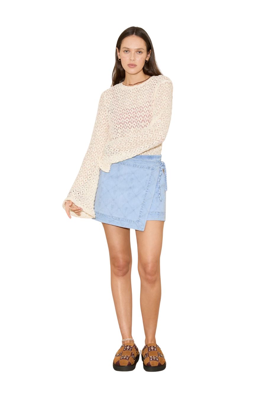 Dylan Wrap Mini Skirt