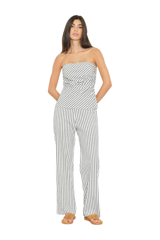 Pascale Pant in Blue Slate Stripe