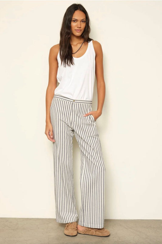 Pascale Pant in Blue Slate Stripe