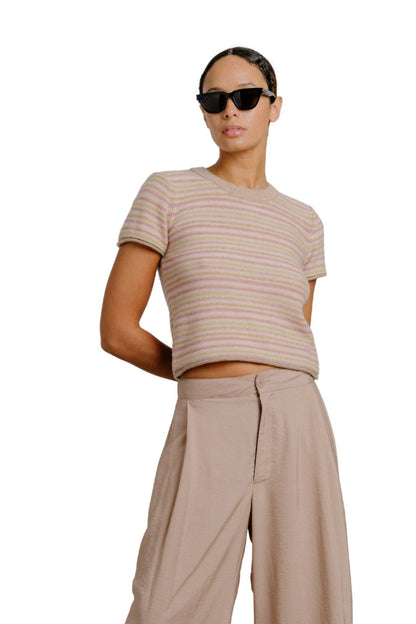 Jude Short Sleeve Tee in Dune Heather