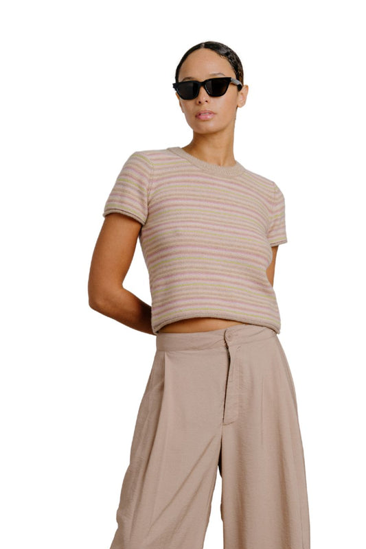 Jude Short Sleeve Tee in Dune Heather