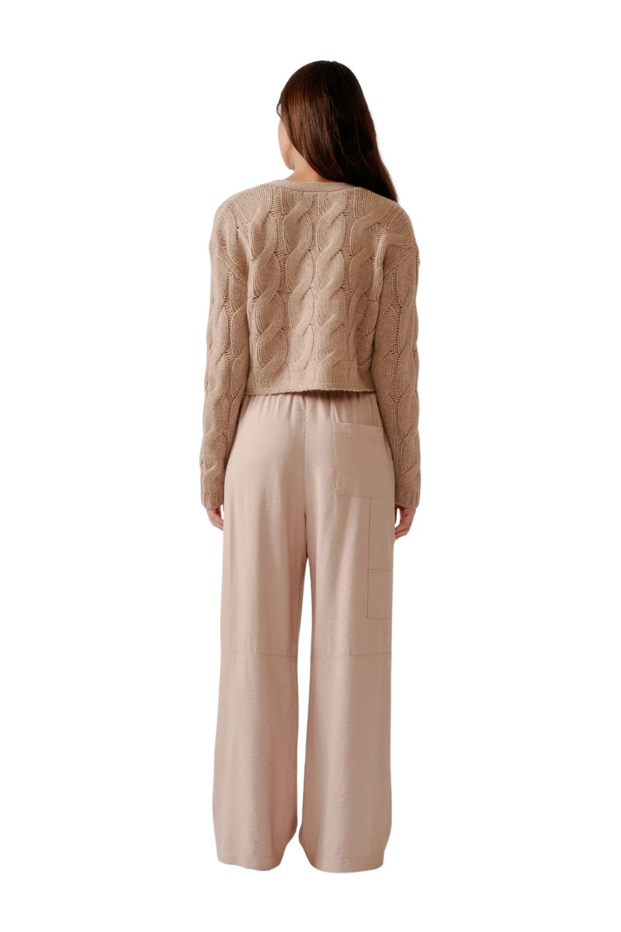 Jolie Cashmere Cardigan in Dune