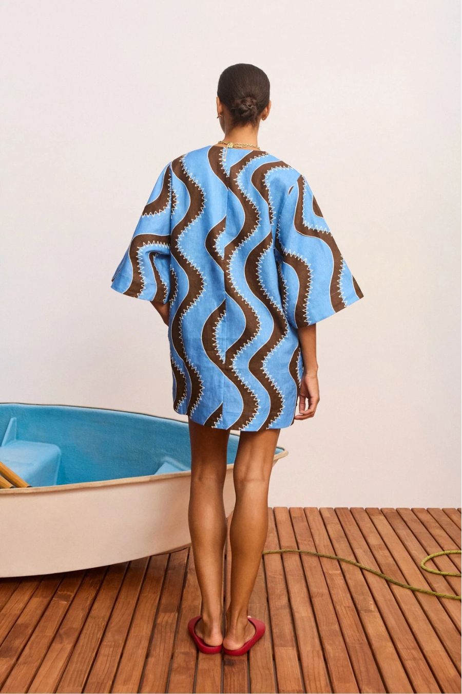 Frankie Mini Dress in Blue