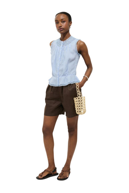 Collette Top in Ramie Hydrangea