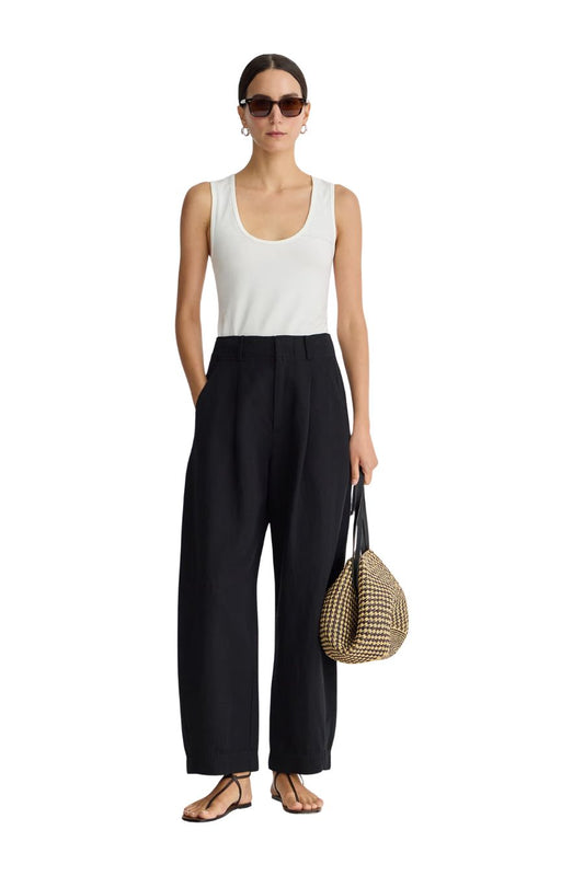 Bari Crop Trouser in Black