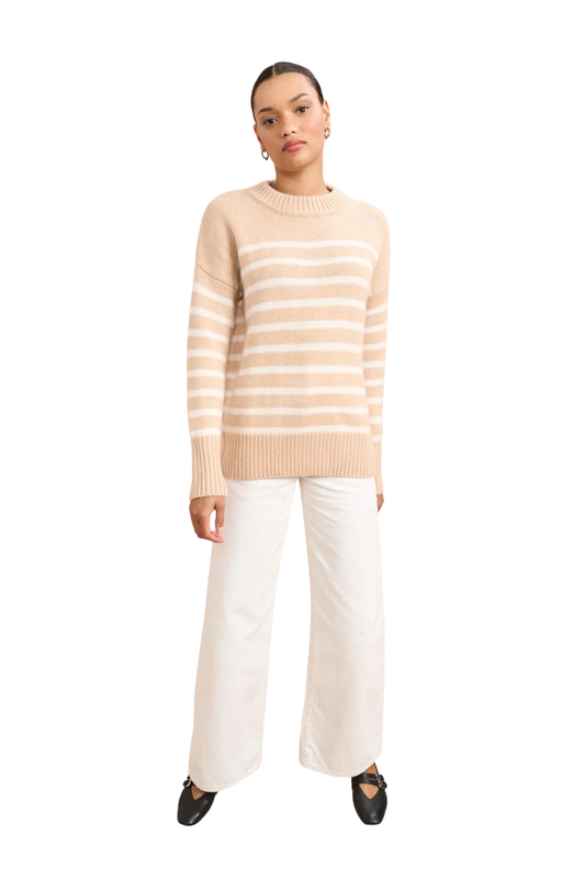 Marin Sweater in Camel/Cream
