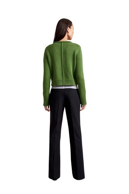 Solid Mini Marina Sweater in Cactus