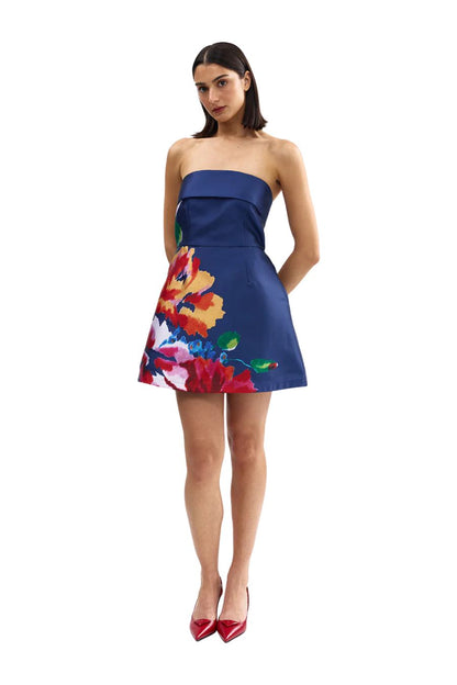 Sutton Dress in Royal Papaya