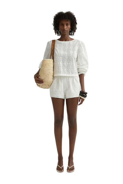Harriet Short in Vintage White