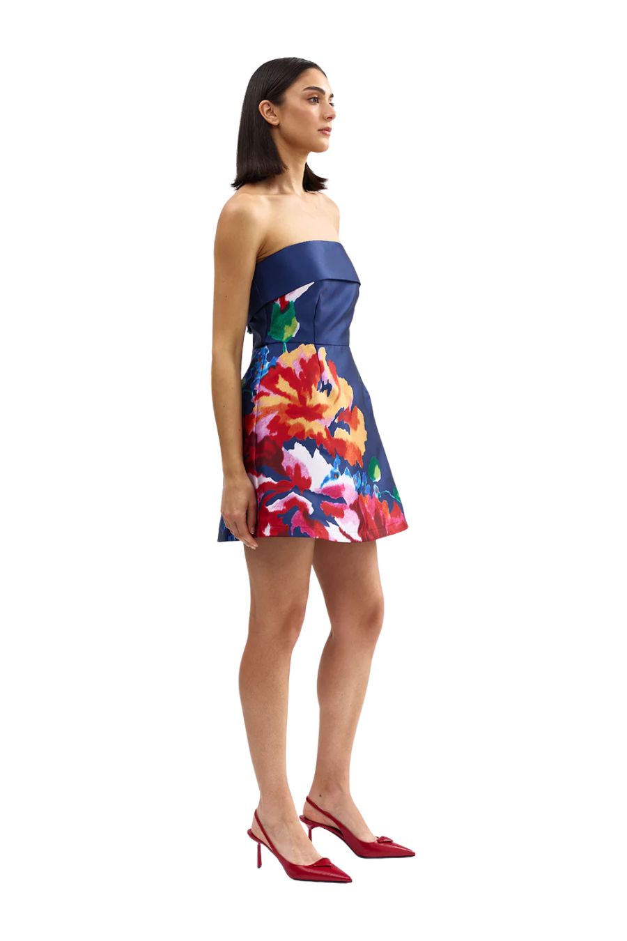 Sutton Dress in Royal Papaya