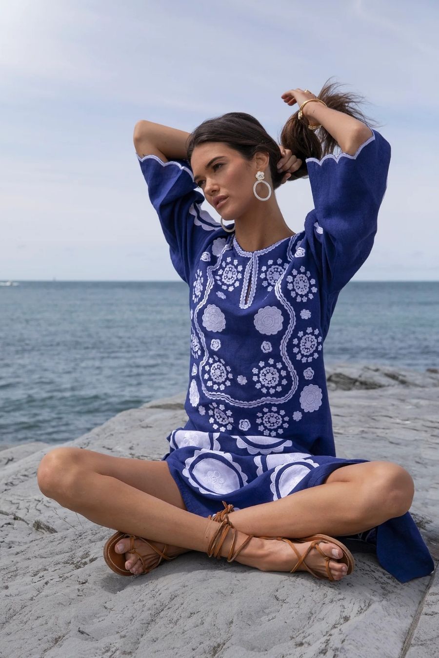 Alice Kaftan in Indigo