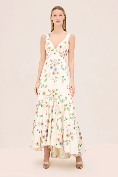Azur Dress in Floral Sequins