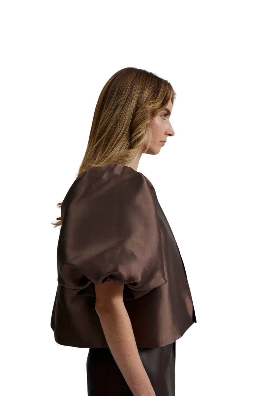 Cleo Blouse in Chocolate Brown