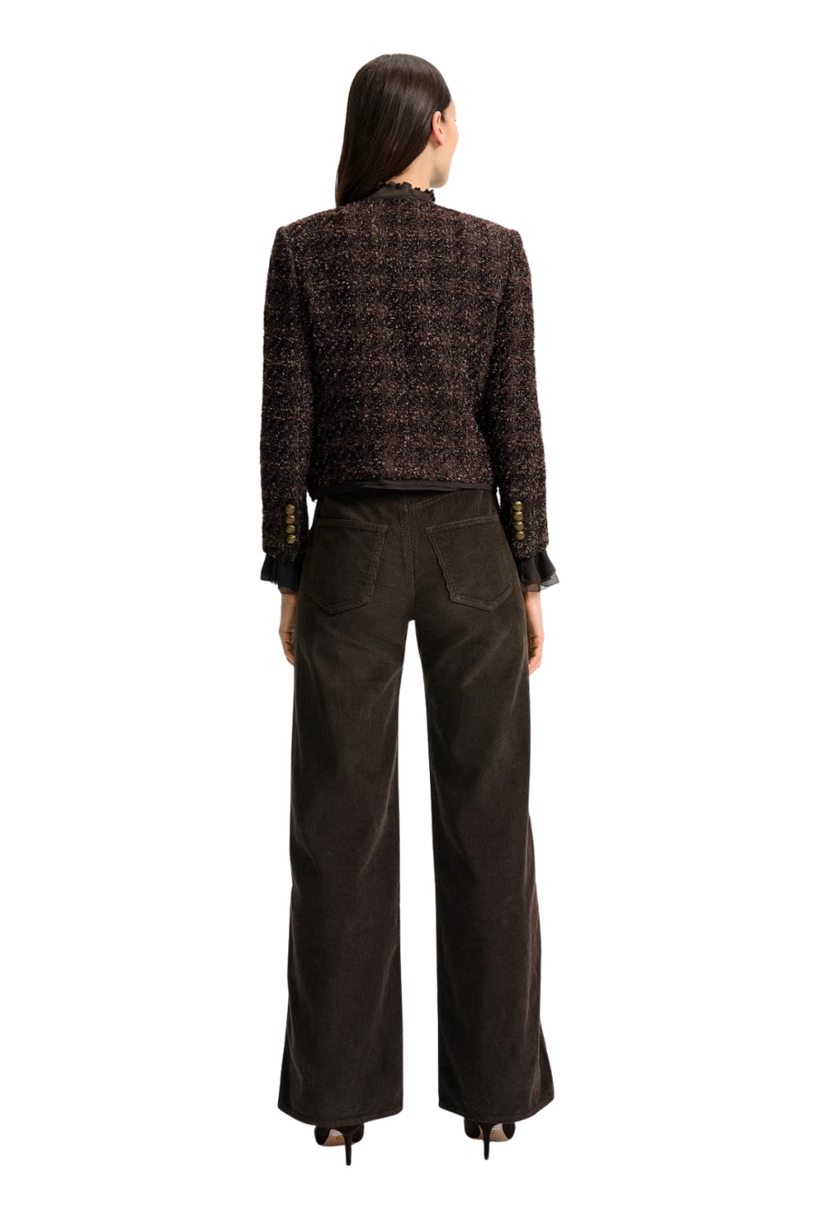 Audrina Metallic Tweed Jacket