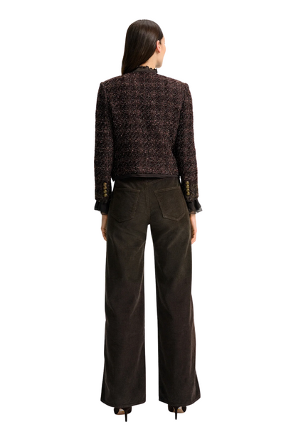 Audrina Metallic Tweed Jacket