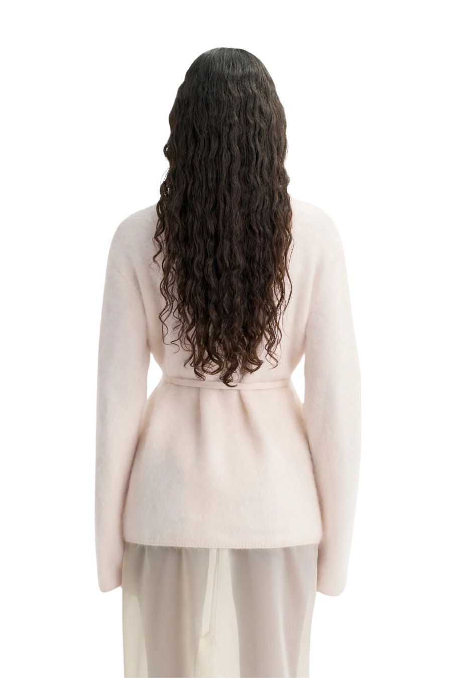 Brushed Cardigan in Powder