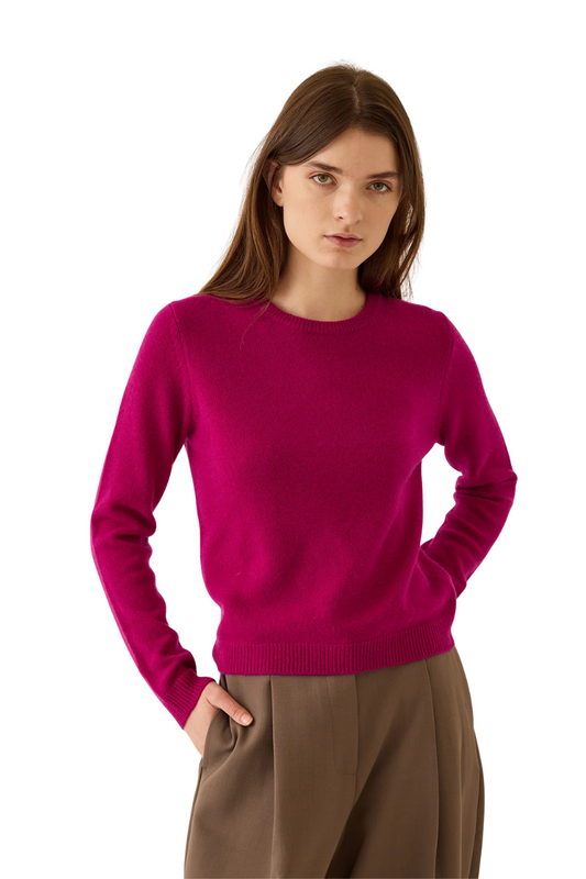 Lulu Cashmere Sweater in Radish