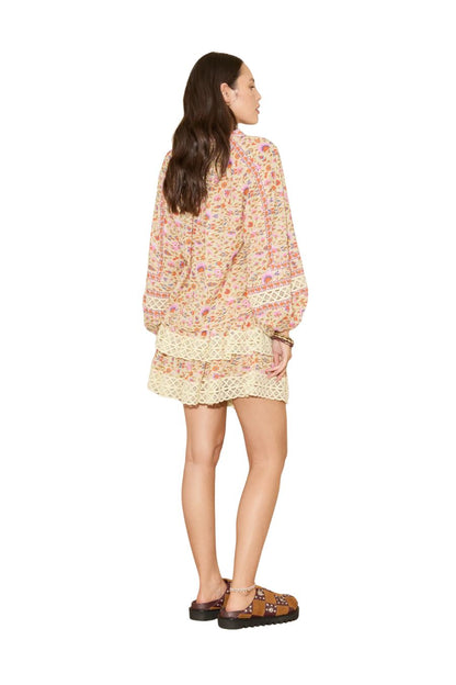 Soraya Shirred Mini Skirt