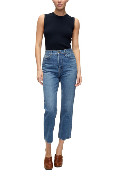 Crewneck Sid Sleeveless Pullover in Navy