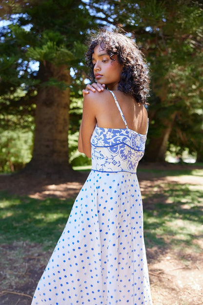 Hattie Dress in Royal Antique