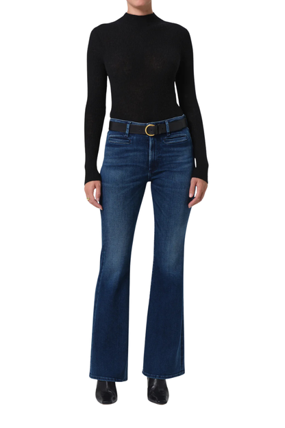 Lilah Flare With Welt Pocket in Marvita