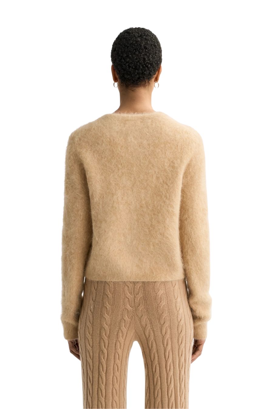 Alpaca Cardigan in Camel