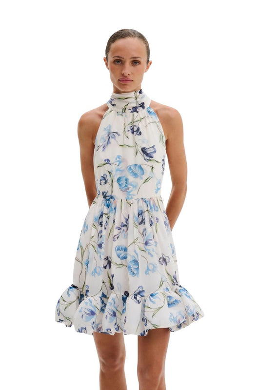 Fern Mini Dress in Tulip Blue