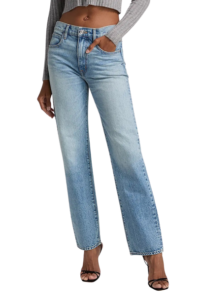 Kendra High-Rise Straight Jean in Back to Zero