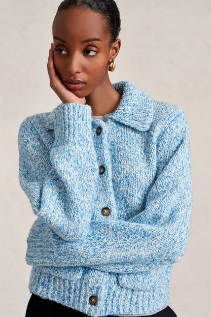 Ezra Cardigan in Marled Sky
