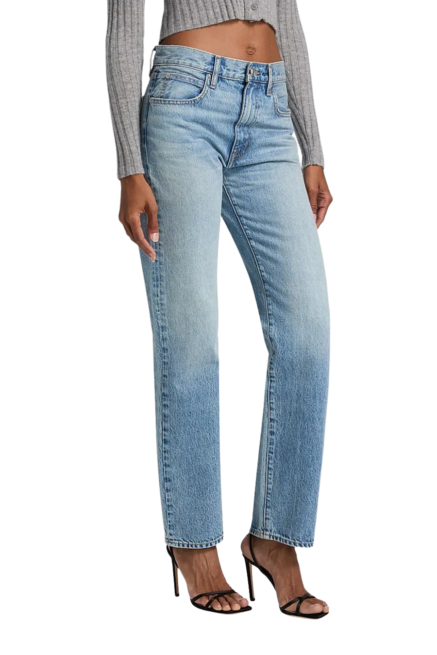 Kendra High-Rise Straight Jean in Back to Zero