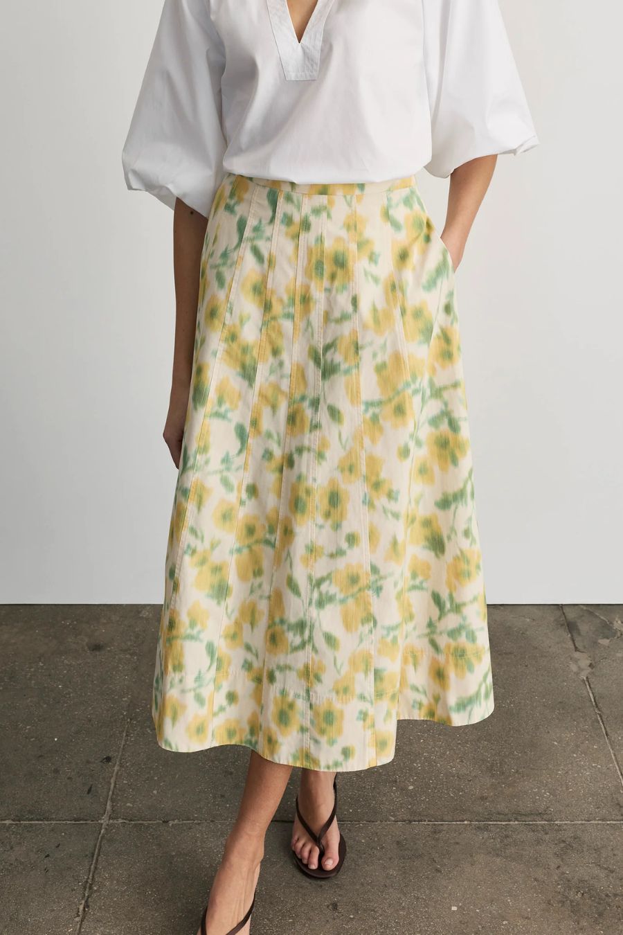 Tavia Skirt in Butter Multi