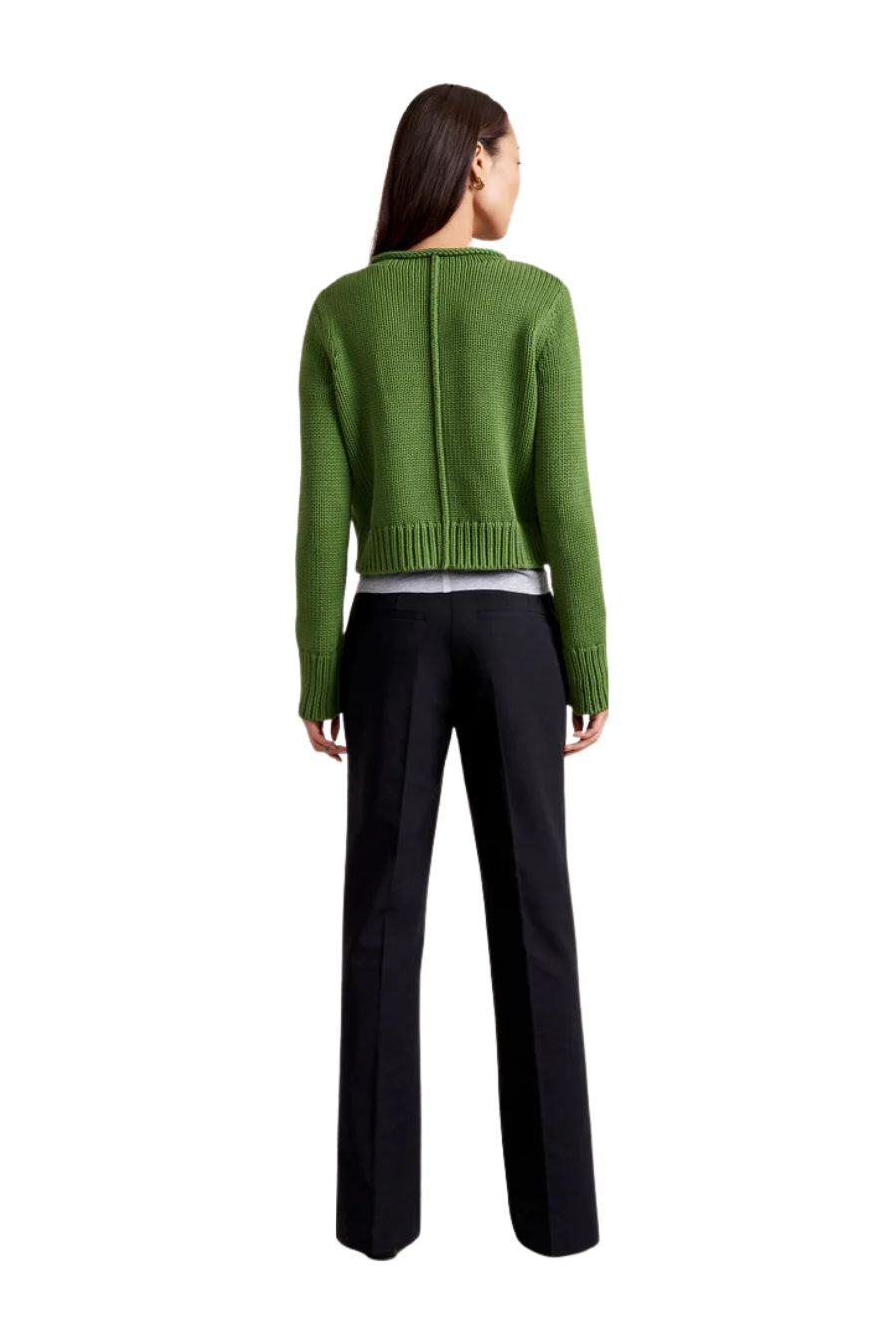 Solid Mini Marina Sweater in Cactus