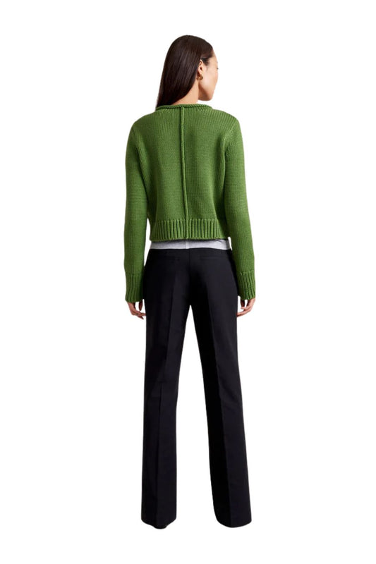 Solid Mini Marina Sweater in Cactus