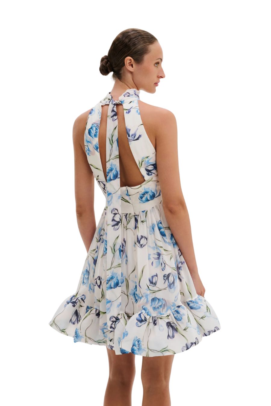 Fern Mini Dress in Tulip Blue