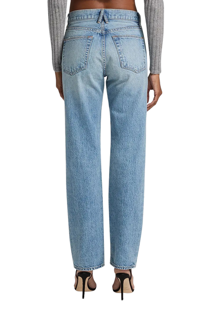 Kendra High-Rise Straight Jean in Back to Zero