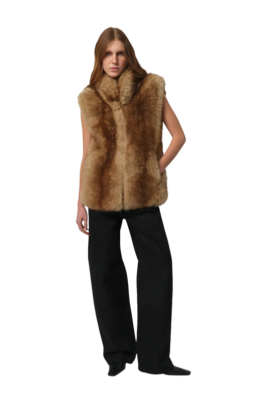 Laila Mink Vest in Blonde Mink