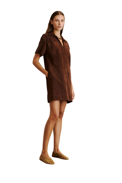 Tabby Dress in Chocolate