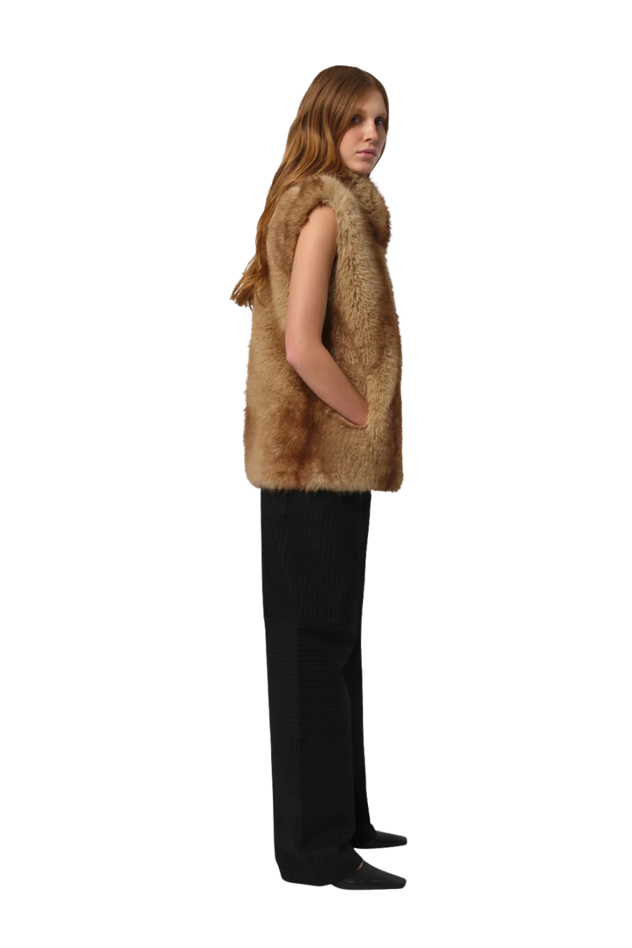 Laila Mink Vest in Blonde Mink