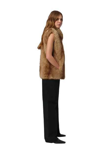 Laila Mink Vest in Blonde Mink