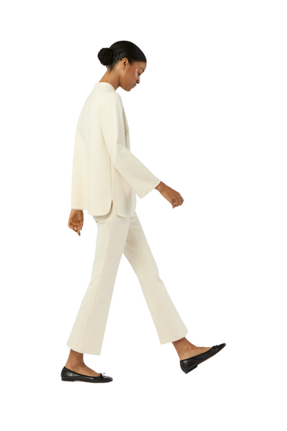 Faye Flare Cropped Pant in Bisque