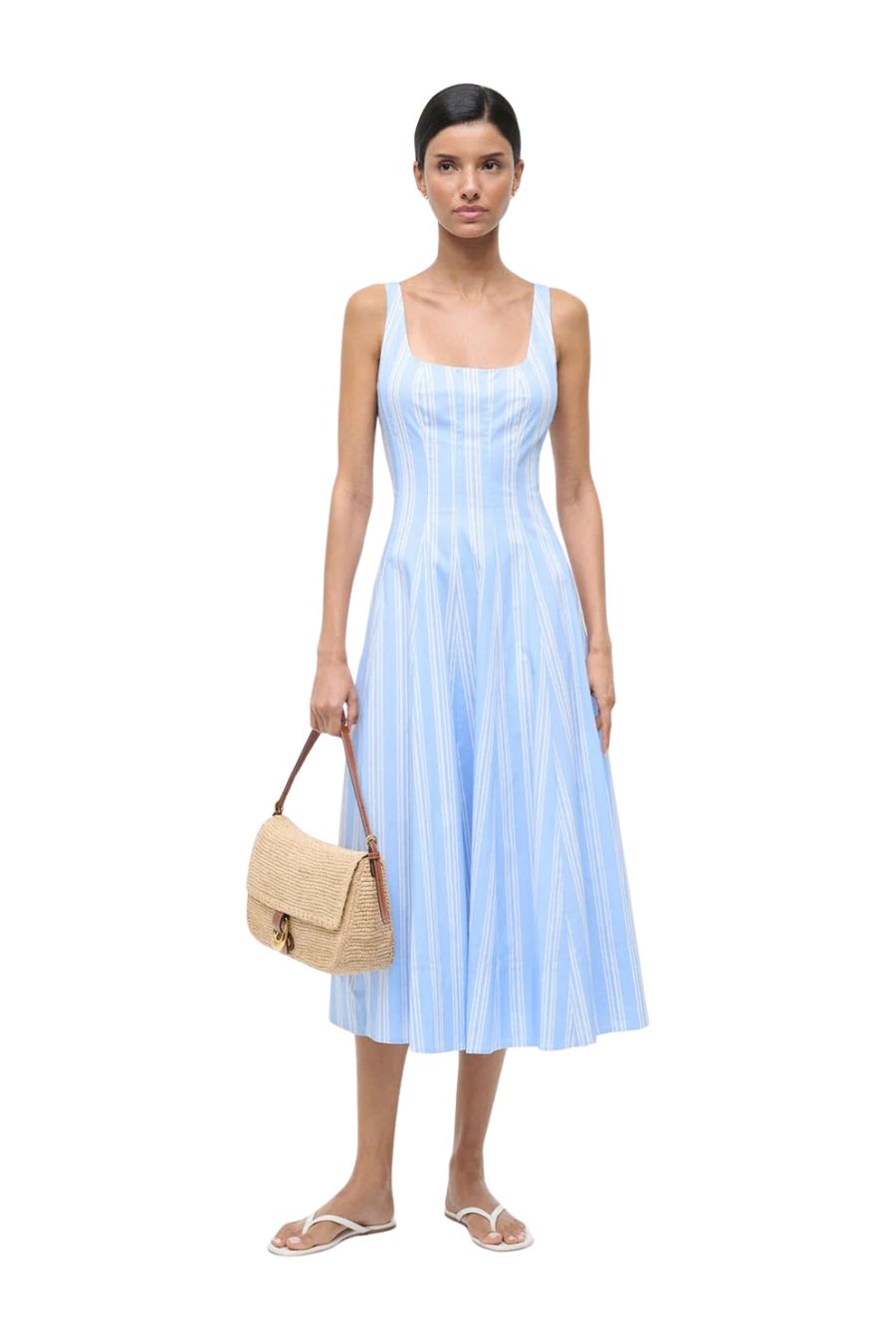 Wells Dress in Ventura Stripe