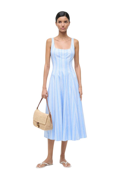 Wells Dress in Ventura Stripe