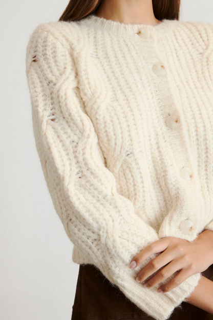 Hale Cardigan in Cream