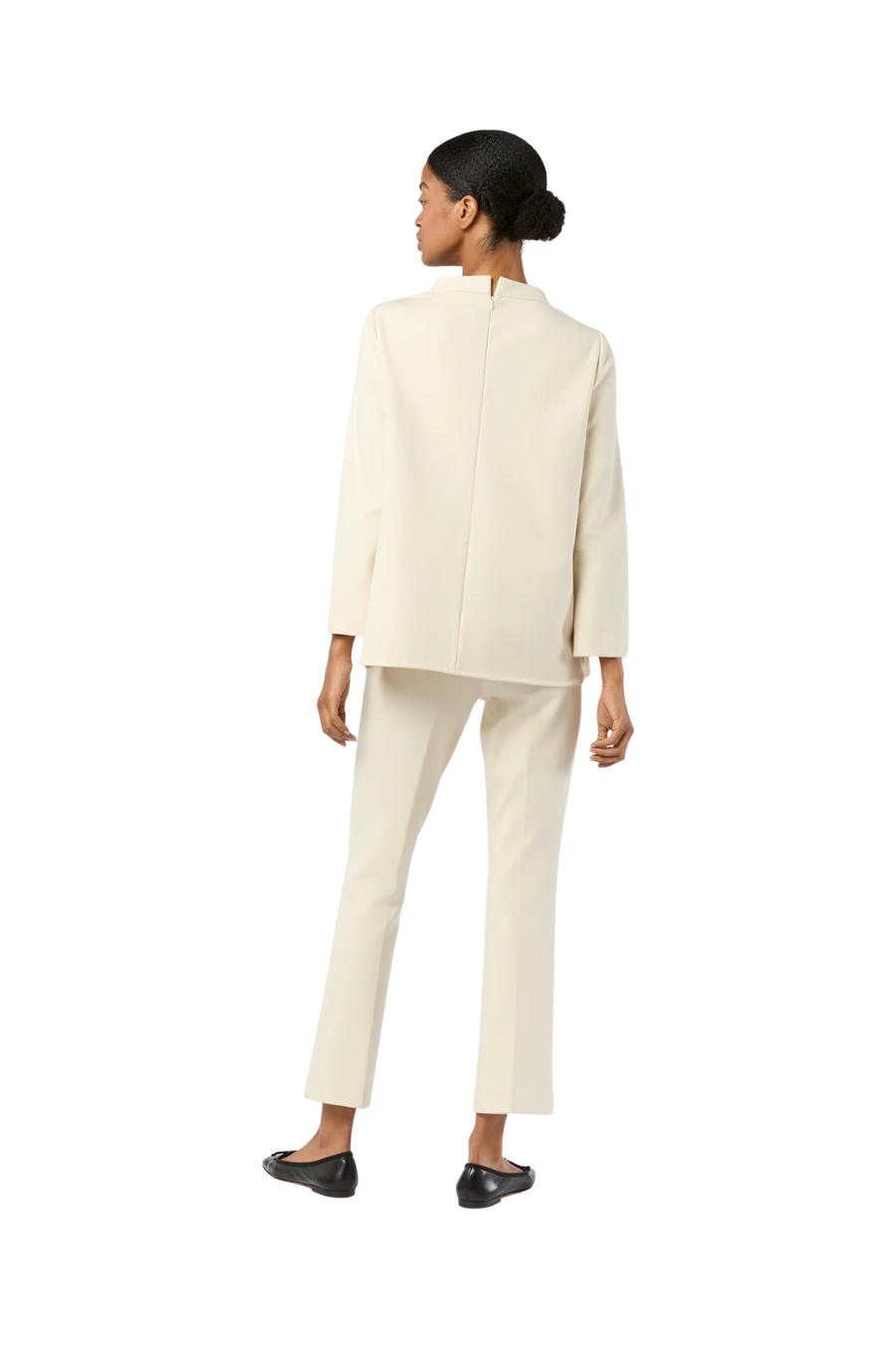 Faye Flare Cropped Pant in Bisque