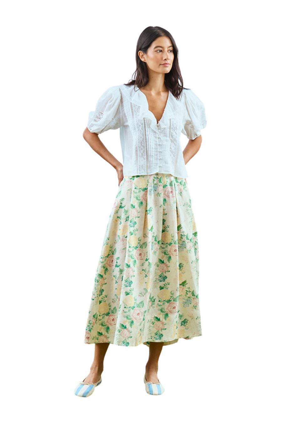 Alexis Skirt in Garden Rose Peony