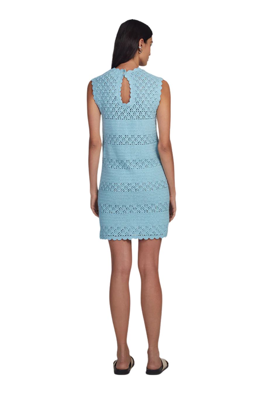 Bella Mini Dress in Skye Blue