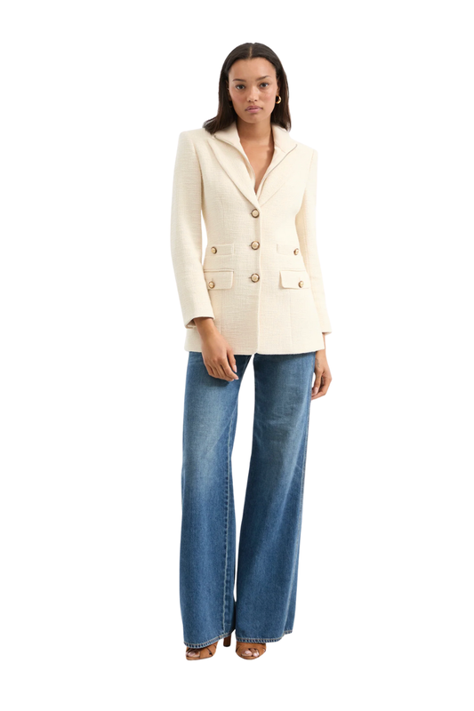 Terre Cotton Dickey Jacket in Ecru