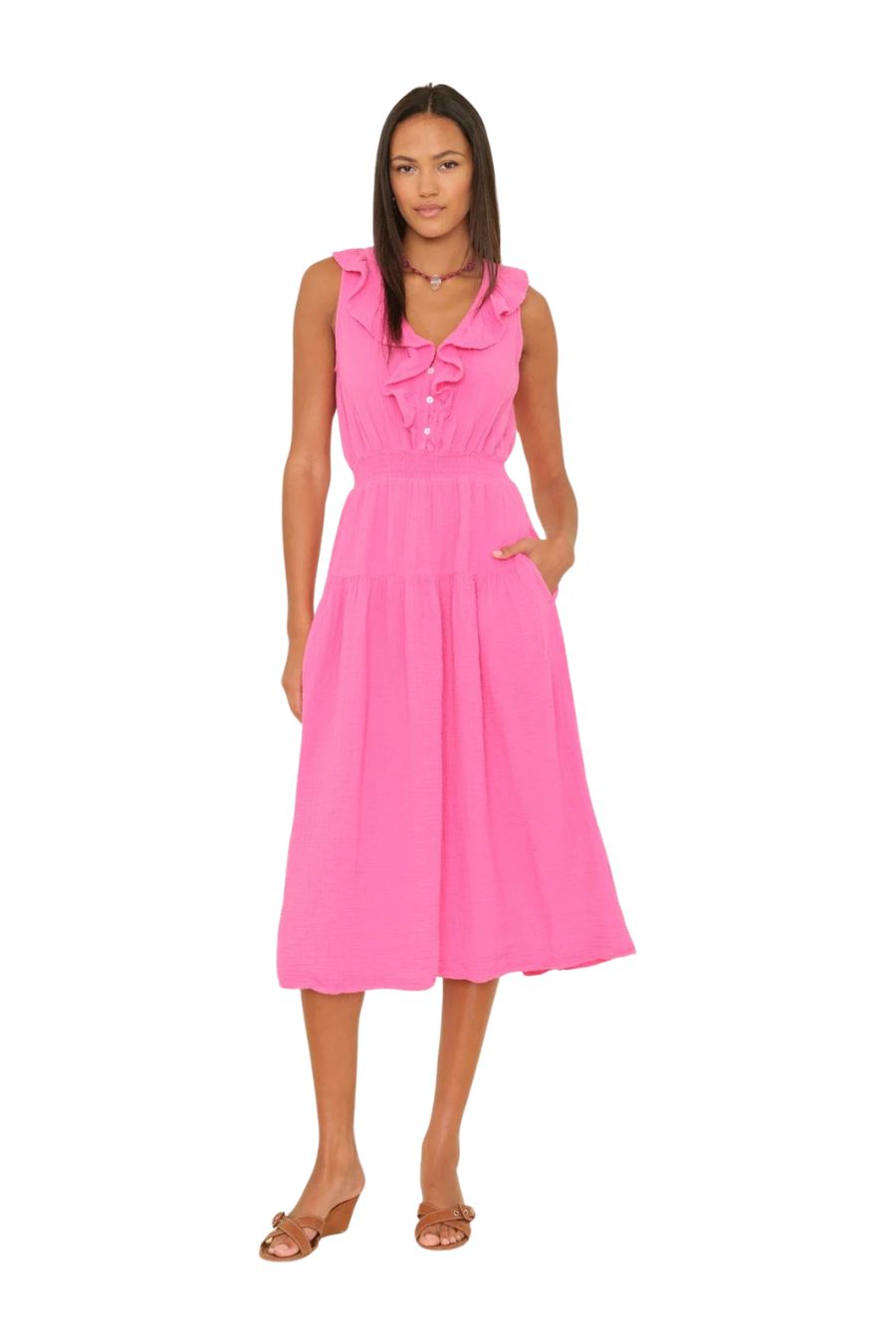 Desa Dress in Pink Sunrise